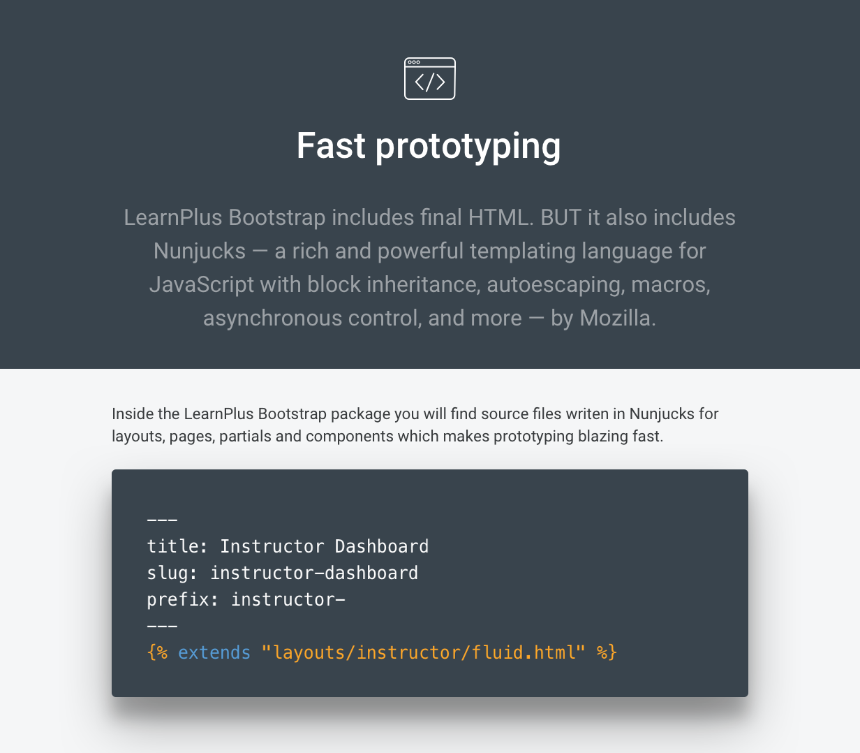 LearnPlus Bootstrap - LMS Dashboard Template - provides fast prototyping tools